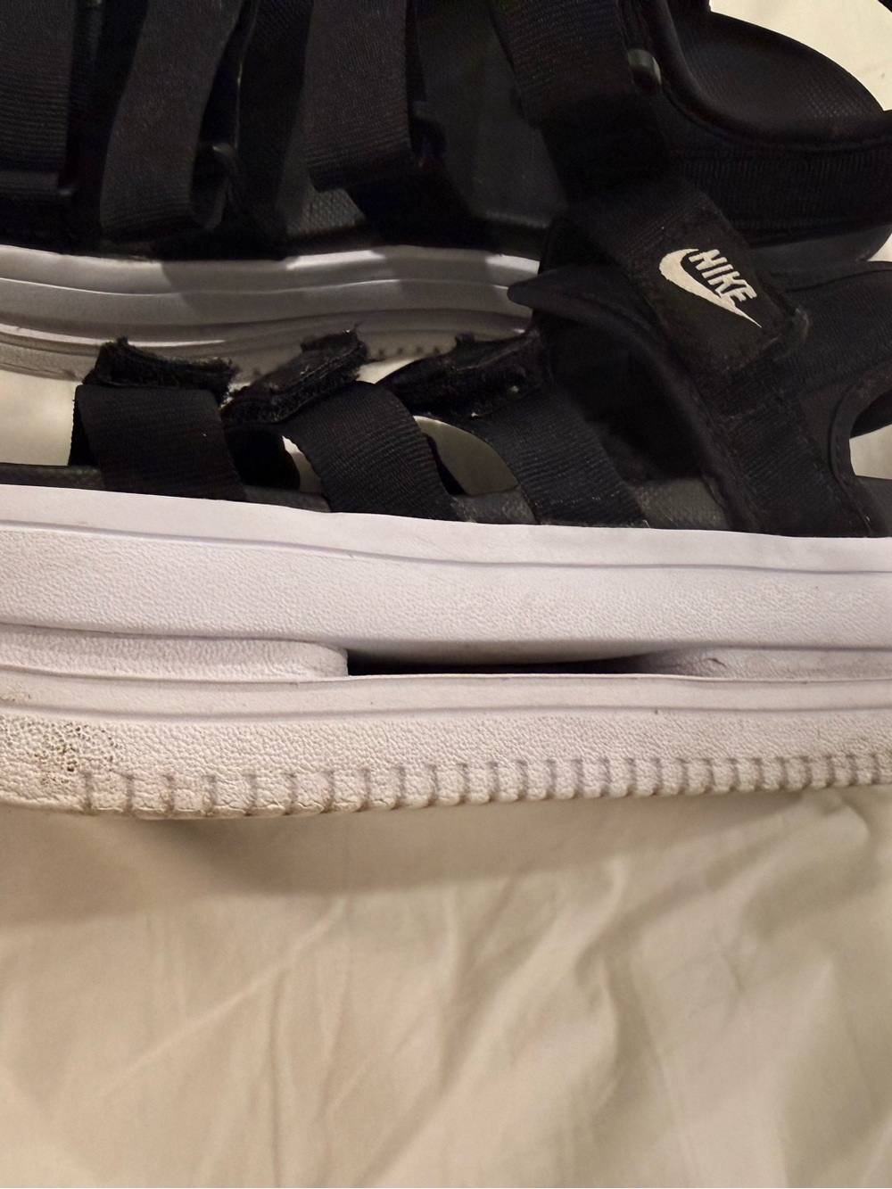 Nike Black Platform Strappy Sandals for Women- Size 8 - Picture 5 of 5